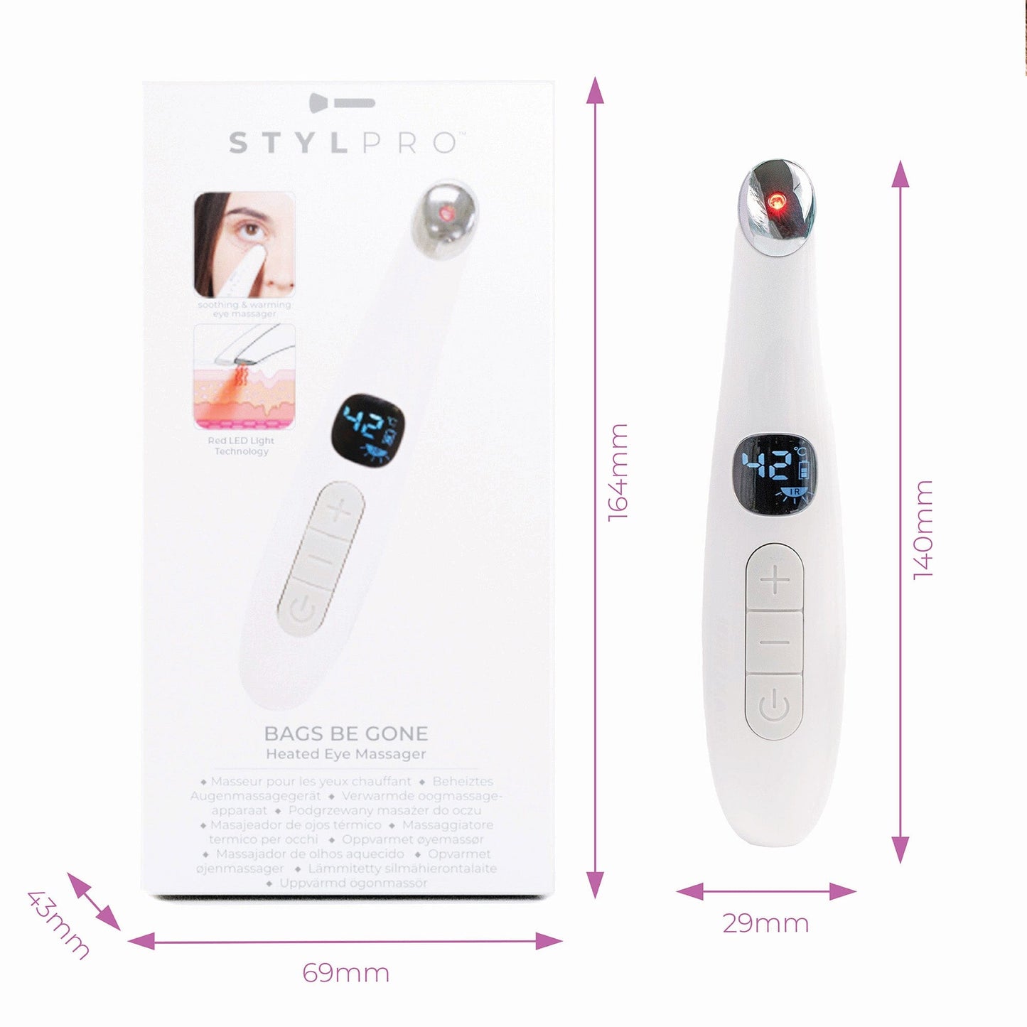 STYLPRO Bags Be Gone Heated Eye Massager