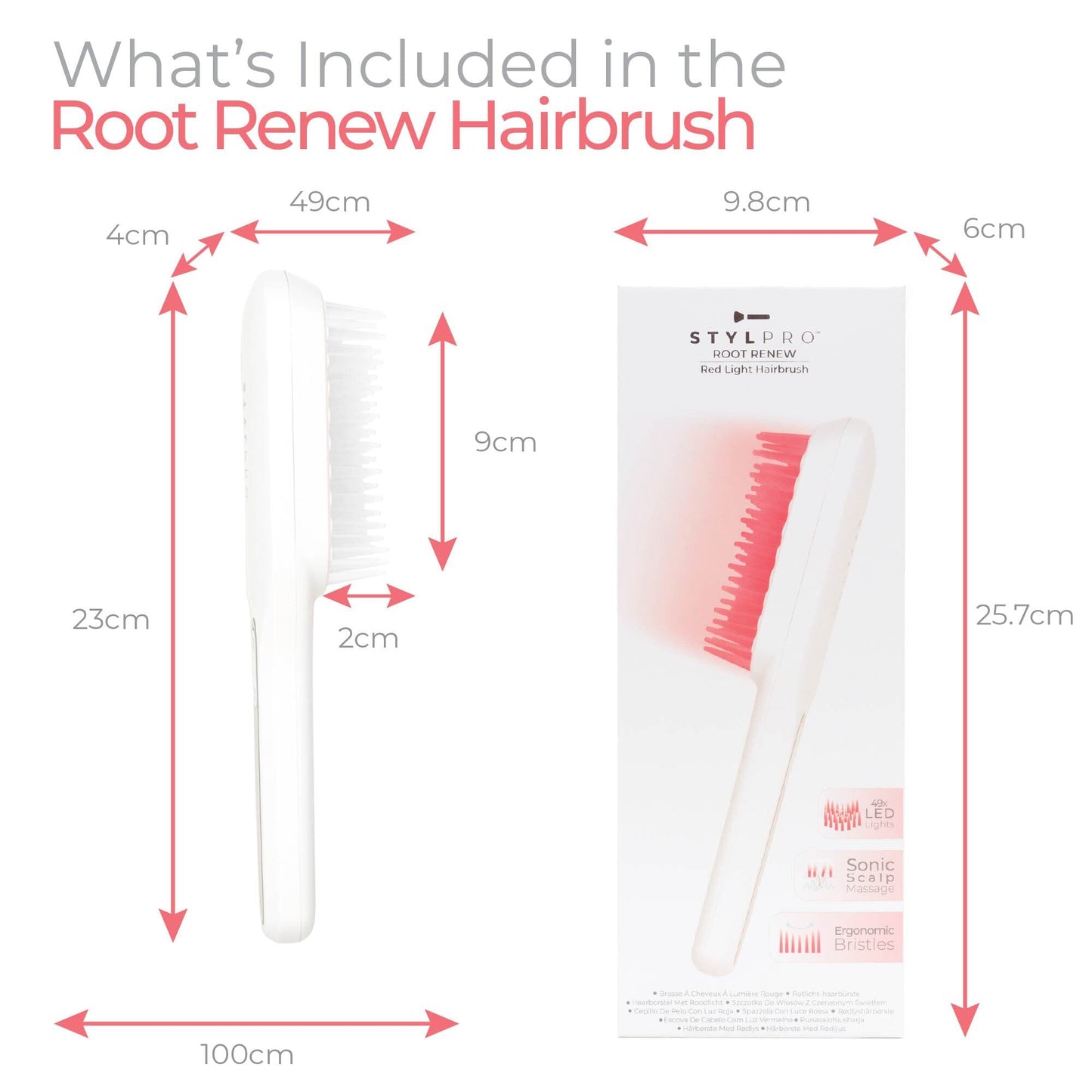 STYLPRO Root Renew Red Light Hairbrush