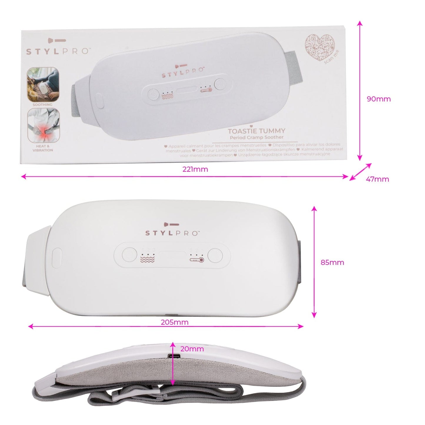 STYLPRO 2-in-1 Heat & Vibration Thermal Belt