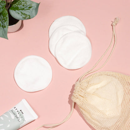 STYLPRO Bamboo Reusable Makeup Pads & Laundry Bag