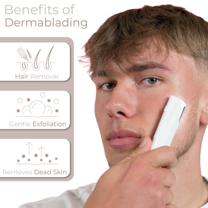 2-in-1 Light Up Sonic Dermaplane & Trimmer