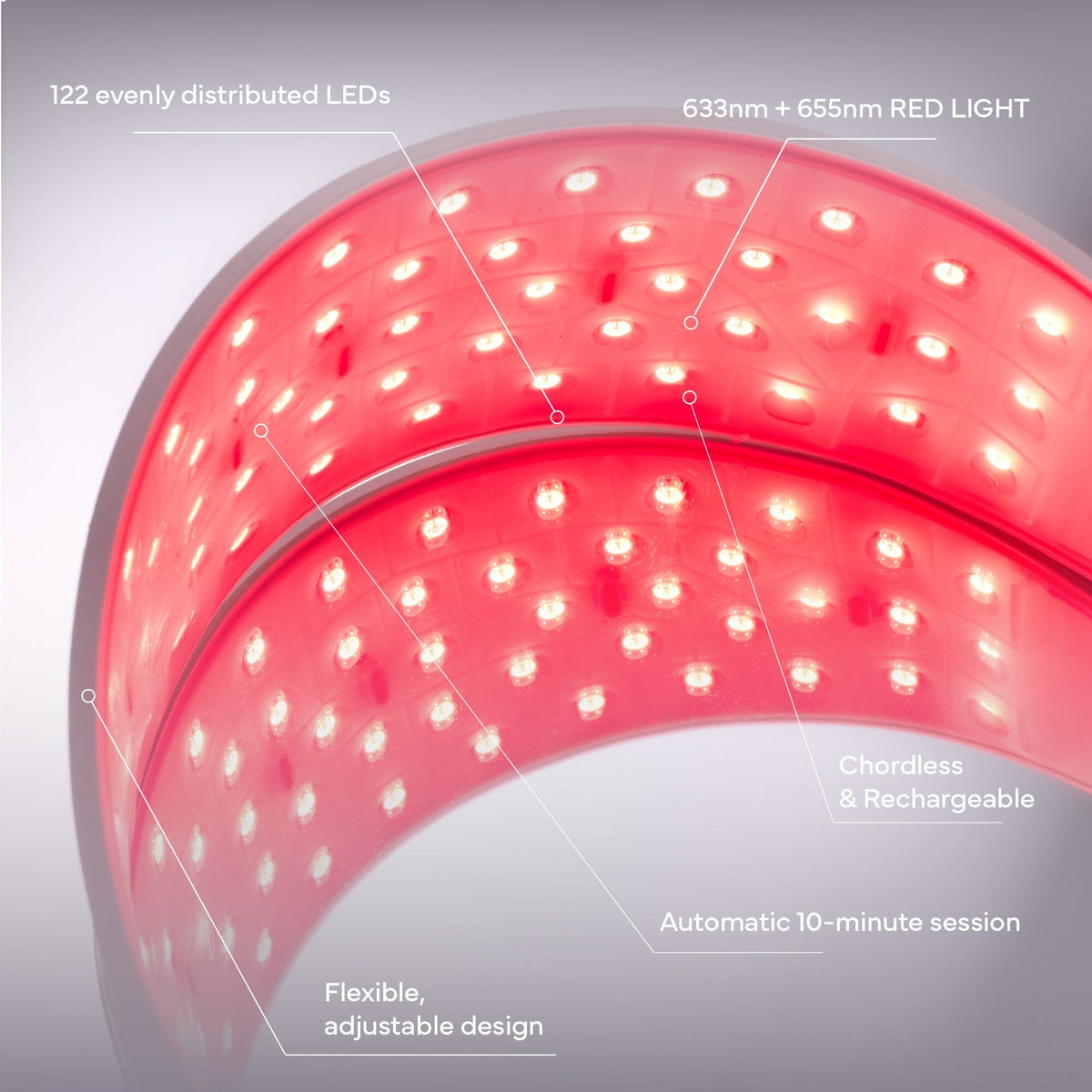 Red Light LED Headband