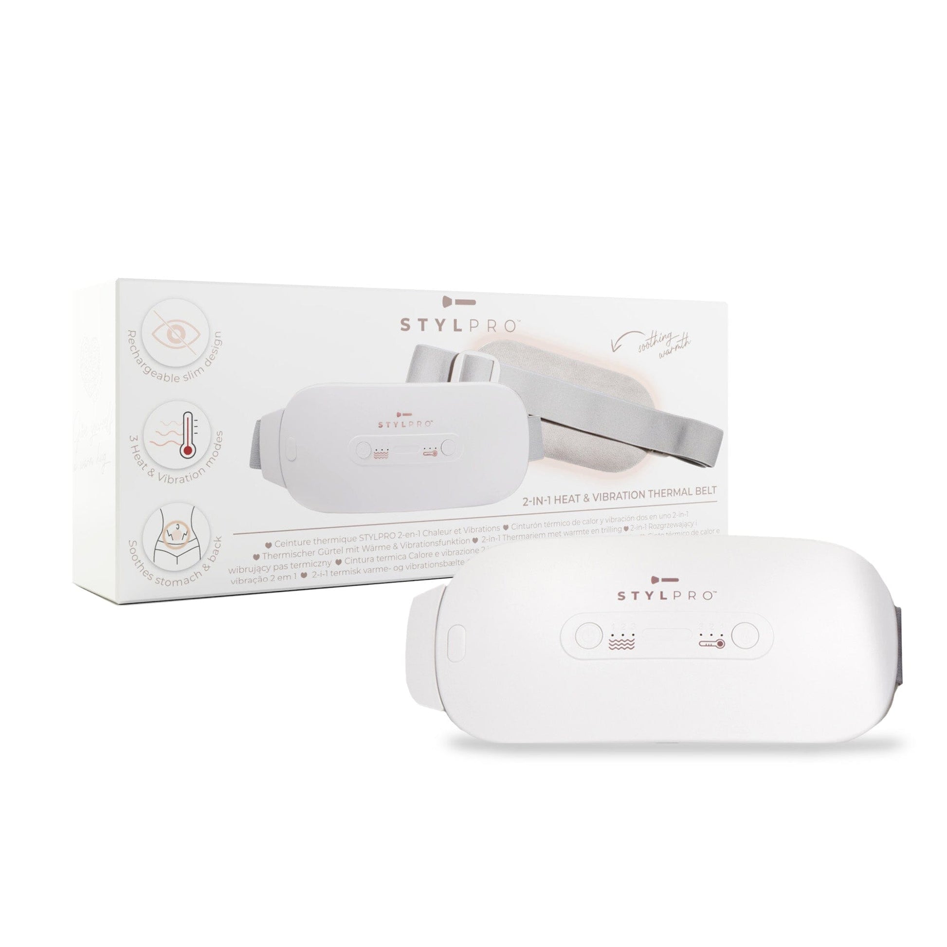 STYLPRO 2-in-1 Heat & Vibration Thermal Belt STYLPRO 2-in-1 Heat & Vibration Thermal Belt